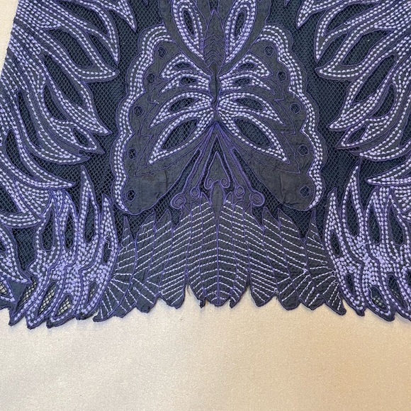 Free People Embroidered Butterfly Tank Size Small - Picture 3 of 9